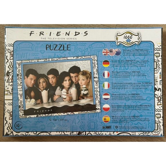 NEW Friends TV Show 1000 Puzzle Chandler Phoebe Ross Monica Joey Rachel Milkshak - Picture 2 of 2